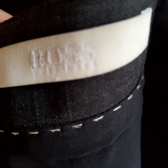 Boss Dark Grey Shadow Check Wool Pencil Skirt size 4 - Picture 5 of 9